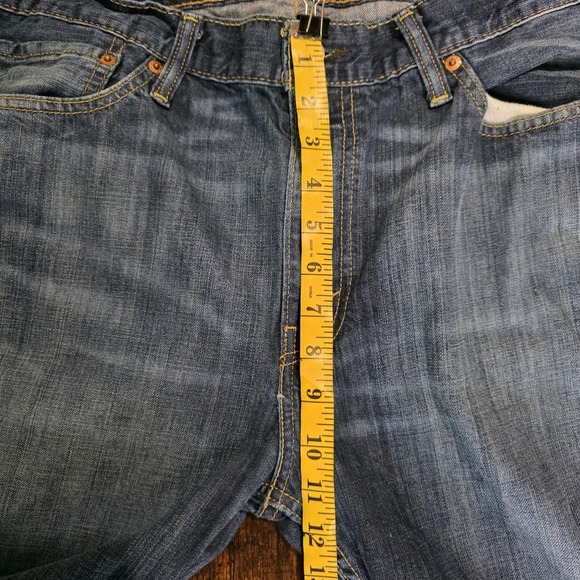 Levis 514 Jeans Mens‎ Blue Denim Straight Leg Fit Medium Wash Size 38x30 - Picture 8 of 9